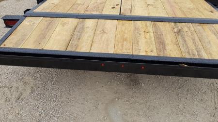 New 2026 MEB 7x18 Open Wood Deck Auto Hauler Car / Racing Trailer