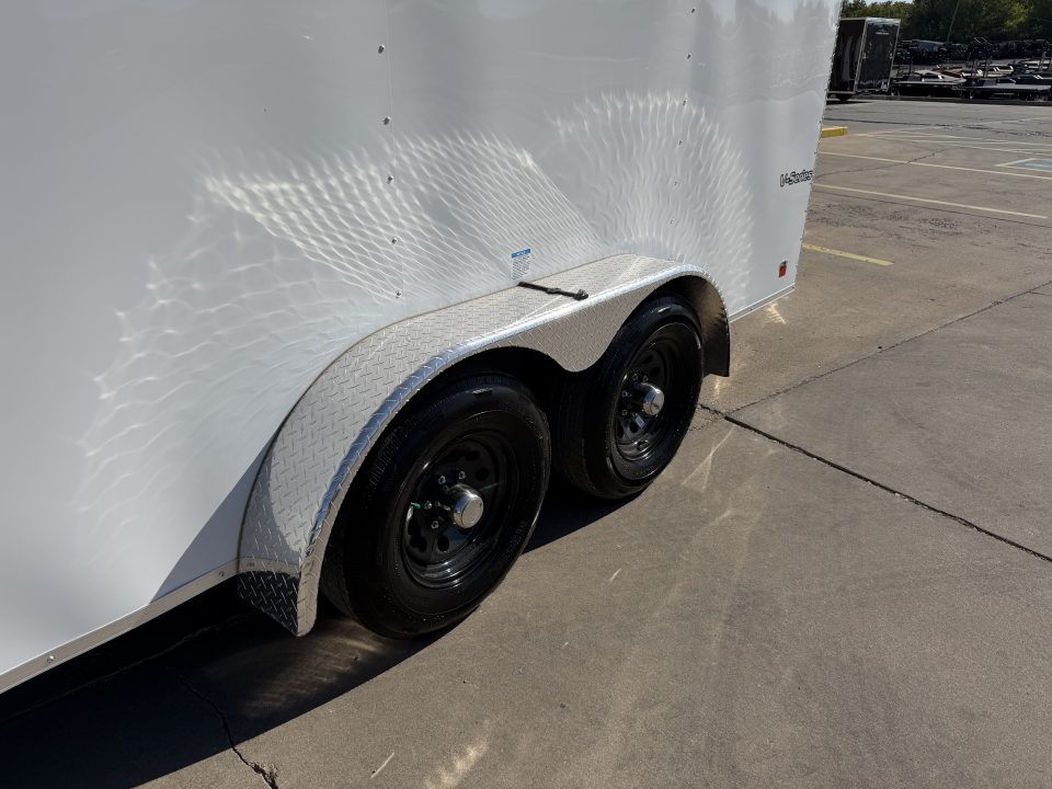 New #056552 2027 FOREST RIVER TA3 7 X 16 TANDEM AXLE 10K ENCLOSED W/ REAR RAMP DOOR