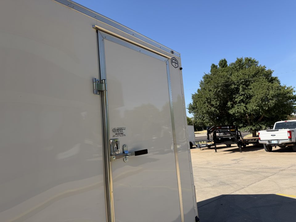 New #056552 2027 FOREST RIVER TA3 7 X 16 TANDEM AXLE 10K ENCLOSED W/ REAR RAMP DOOR