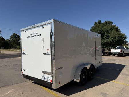 New #056552 2027 FOREST RIVER TA3 7 X 16 TANDEM AXLE 10K ENCLOSED W/ REAR RAMP DOOR