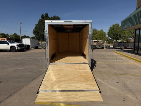 New #056552 2027 FOREST RIVER TA3 7 X 16 TANDEM AXLE 10K ENCLOSED W/ REAR RAMP DOOR