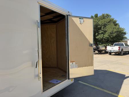 New #056552 2027 FOREST RIVER TA3 7 X 16 TANDEM AXLE 10K ENCLOSED W/ REAR RAMP DOOR