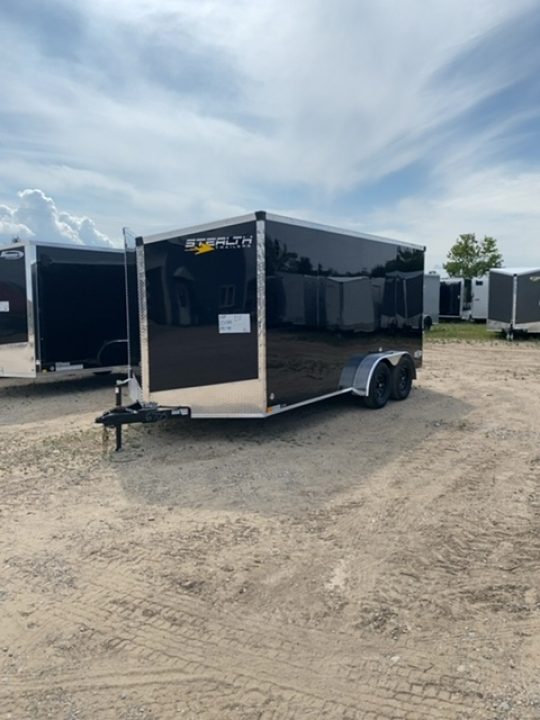 New 2026 Stealth Trailers 7X16 BLACK 7' Cargo / Enclosed Trailer