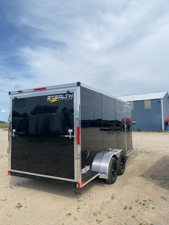 New 2026 Stealth Trailers 7X16 BLACK 7' Cargo / Enclosed Trailer