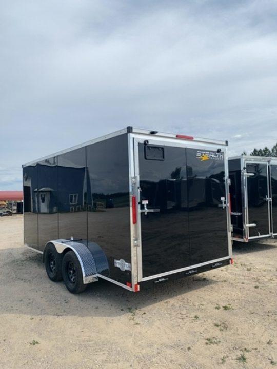 New 2026 Stealth Trailers 7X16 BLACK 7' Cargo / Enclosed Trailer