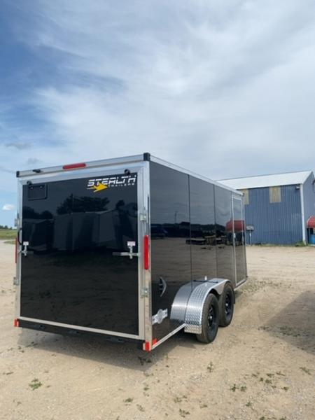New 2026 Stealth Trailers 7X16 BLACK 7' Cargo / Enclosed Trailer