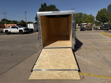 New #098149 2027 FOREST RIVER SA 6 X 12 SINGLE AXLE 3K ENCLOSED W/ REAR RAMP DOOR
