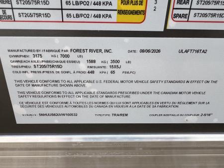 New 2027 US Cargo 7.5 x 16 UTV Enclosed Trailer Cargo / Enclosed Trailer