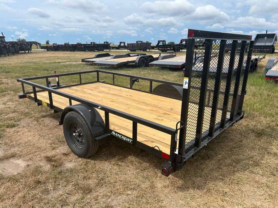 New 2027 Big Tex 77x12 3K Single Axle Utility w/ 4' Ramp Gate