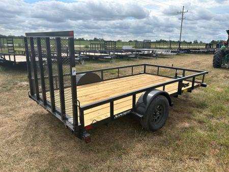 New 2027 Big Tex 77x12 3K Single Axle Utility w/ 4' Ramp Gate