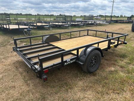 New 2027 Big Tex 77x12 3K Single Axle Utility w/ 4' Ramp Gate
