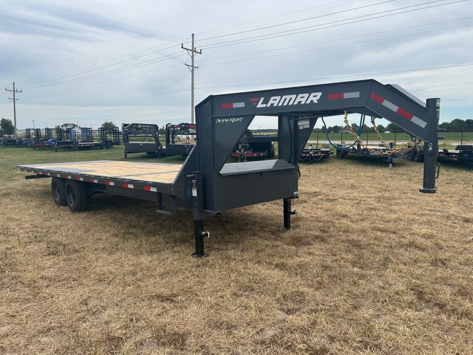 New 2027 Lamar 102x24 Tandem 16K GN Deckover Power Tilt w/ Tuff Wireless