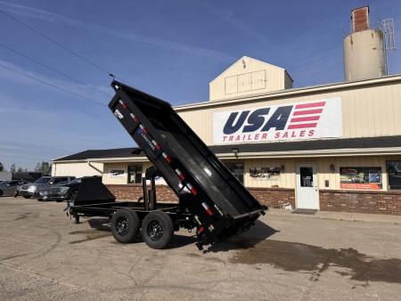New 2027 Load Trail 83x14Ft 14K W/7 Gauge Floor and 24" Sides Dump Trailer