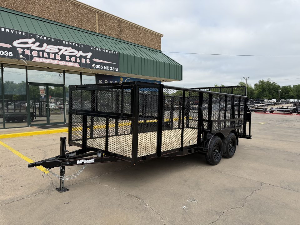 New #144634 2026 MP CUSTOM 16 X 83 TANDEM AXLE PIPE TOP 7K LANDSCAPE TRAILER W/ 4' SIDES