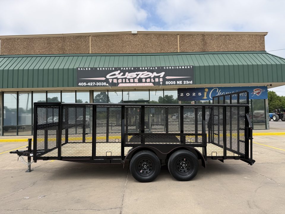 New #144634 2026 MP CUSTOM 16 X 83 TANDEM AXLE PIPE TOP 7K LANDSCAPE TRAILER W/ 4' SIDES
