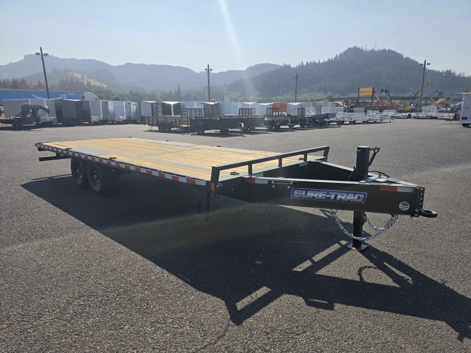 New 2026 Sure-Trac 8.5x22 HD Deckover Flatbed Trailer 15K GVWR