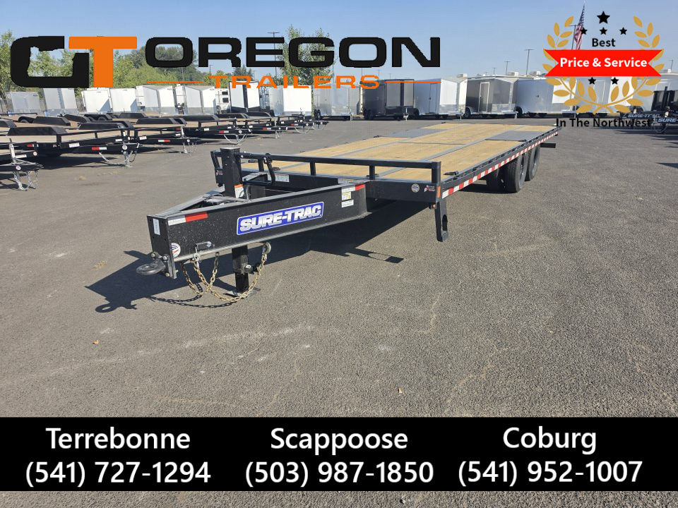 New 2026 Sure-Trac 8.5x25 HD Deckover Flatbed Trailer 22.5K GVWR
