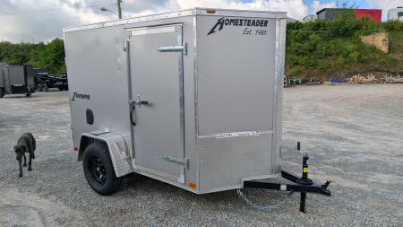 New 2027 Homesteader 5x8 Intrepid V-Nose Cargo Trailer w/ Double Barn Doors