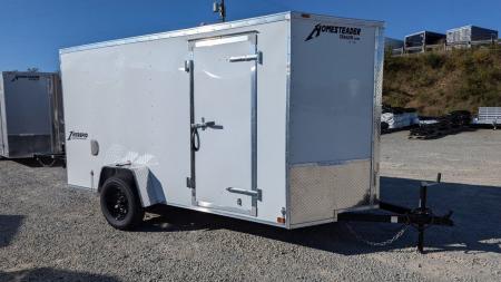New 2027 Homesteader 6x12 Intrepid V-Nose Cargo Trailer w/ Barn Doors