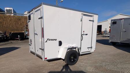 New 2027 Homesteader 6x12 Intrepid V-Nose Cargo Trailer w/ Barn Doors