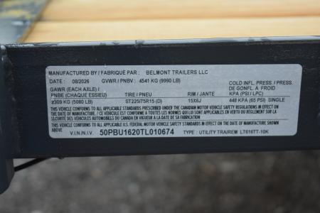 New 2026 Belmont Split Tail Landscape Trailer