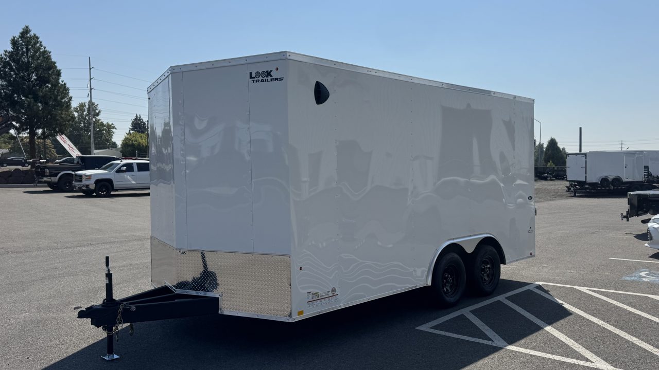 New 2026 Look Trailers 8.5 x 16 ST DLX Flat Top V-Nose 7K Cargo / Enclosed Trailer