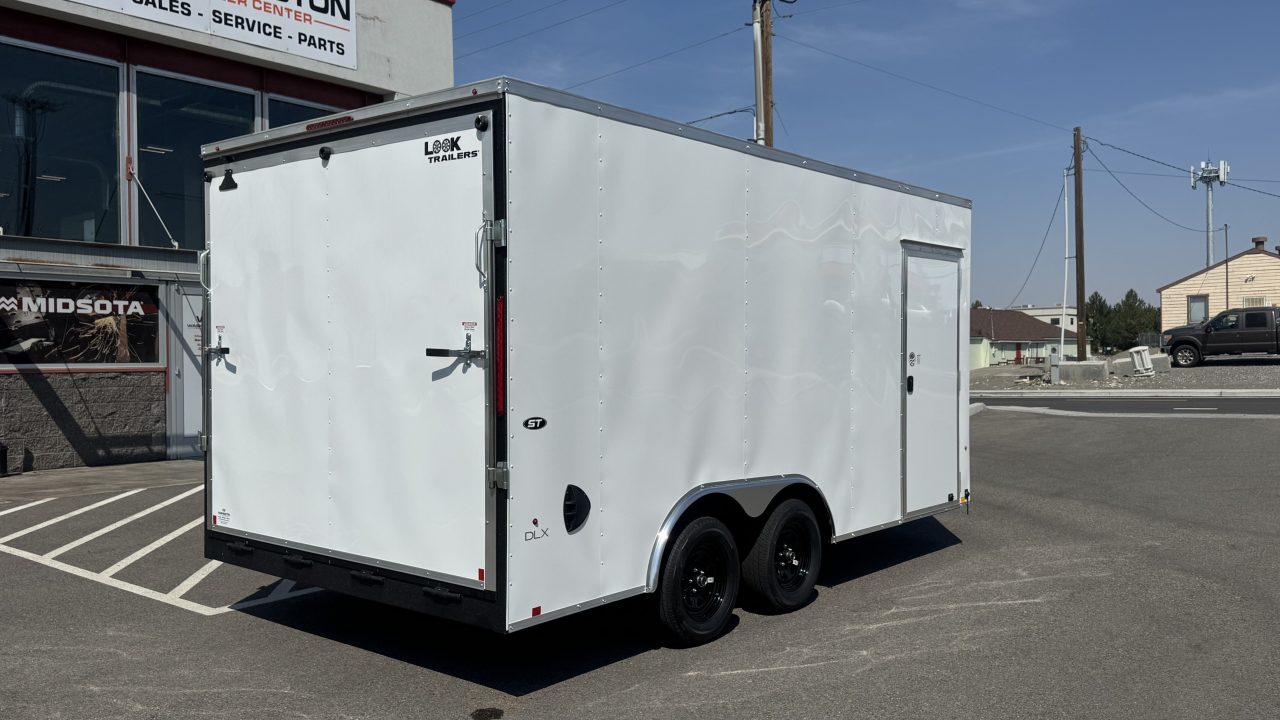 New 2026 Look Trailers 8.5 x 16 ST DLX Flat Top V-Nose 7K Cargo / Enclosed Trailer
