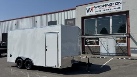 New 2026 Look Trailers 8.5 x 16 ST DLX Flat Top V-Nose 7K Cargo / Enclosed Trailer