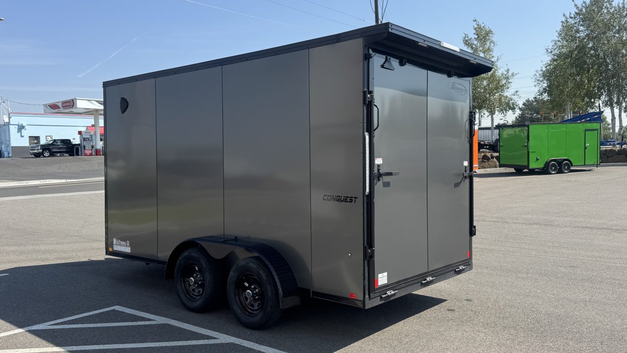 New 2026 Formula Trailers 7 x 14 Conquest SE Flat Top Sloped V-nose 7k Cargo / Enclosed Trailer