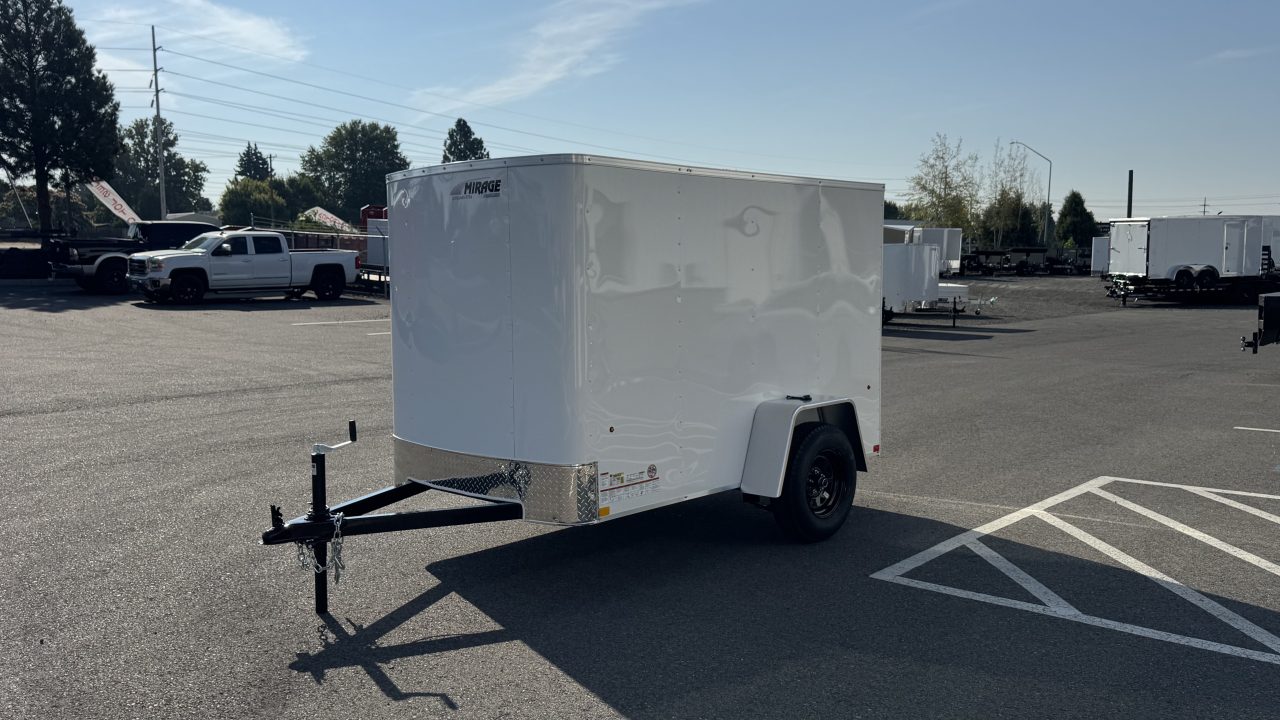 New 2027 Mirage Trailers 5X8 EXPO Cargo Flat Top Round Front 3K Cargo / Enclosed Trailer