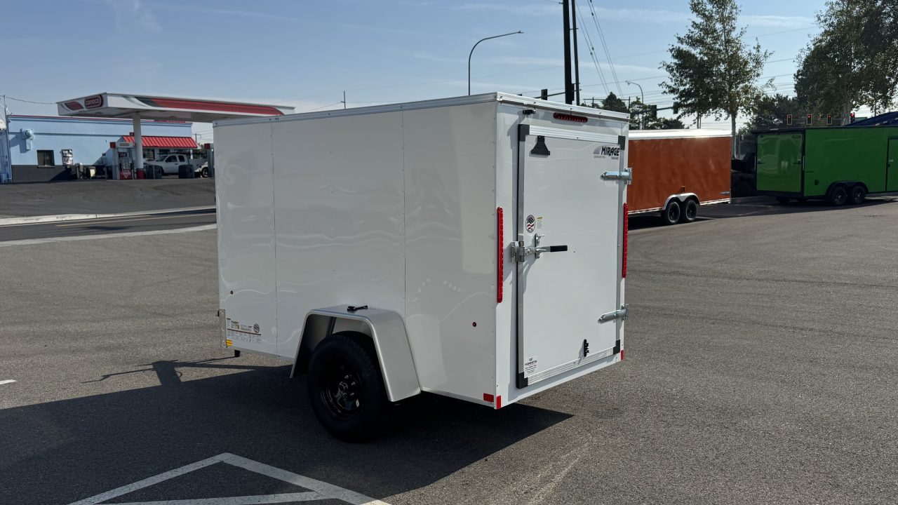 New 2027 Mirage Trailers 5X8 EXPO Cargo Flat Top Round Front 3K Cargo / Enclosed Trailer