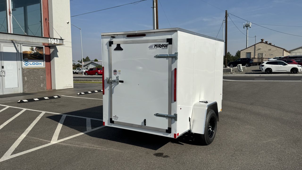 New 2027 Mirage Trailers 5X8 EXPO Cargo Flat Top Round Front 3K Cargo / Enclosed Trailer
