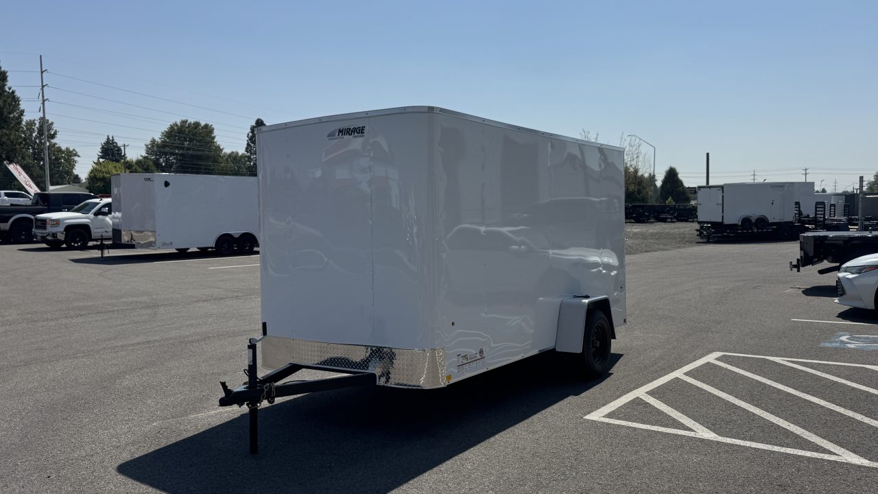 New 2027 Mirage Trailers 6X12 FLAT TOP ROUND FRONT 3K Cargo / Enclosed Trailer