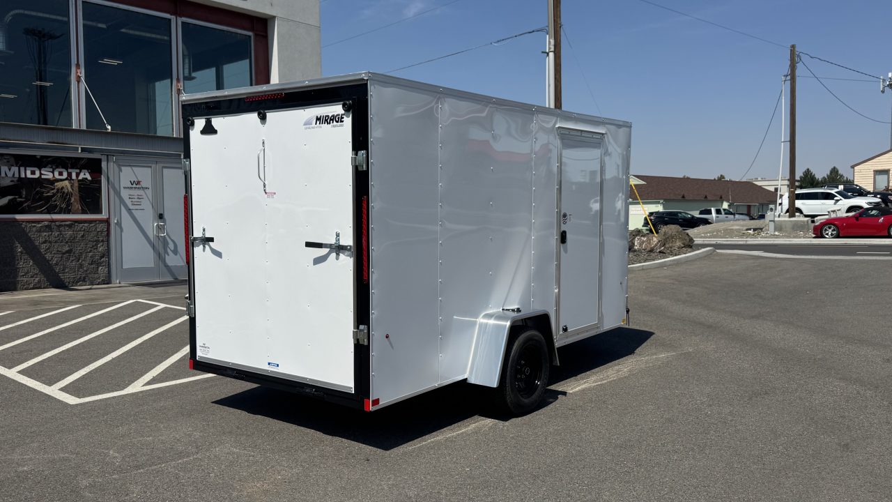 New 2027 Mirage Trailers 6X12 FLAT TOP ROUND FRONT 3K Cargo / Enclosed Trailer