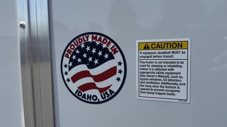 New 2027 Mirage Trailers 6X12 FLAT TOP ROUND FRONT 3K Cargo / Enclosed Trailer
