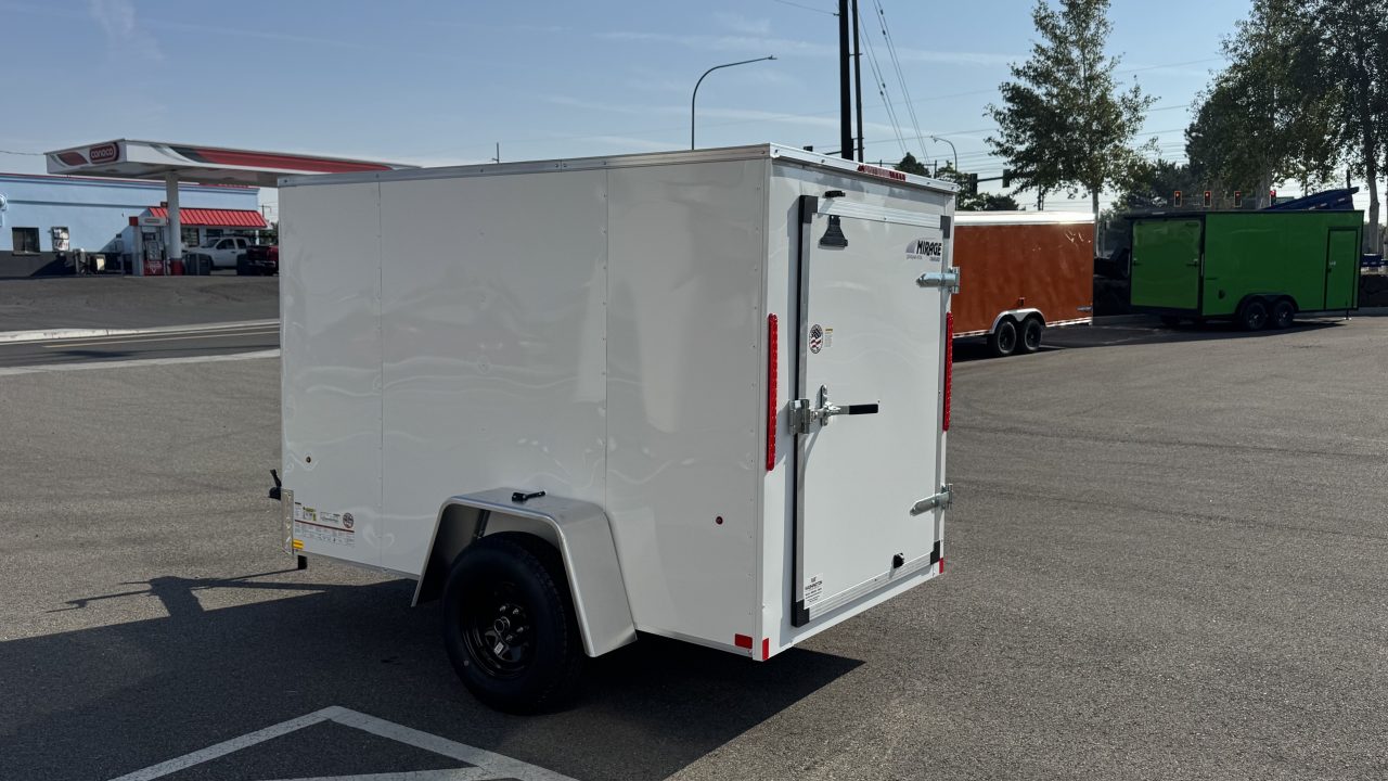 New 2027 Mirage Trailers 5X8 EXPO Cargo Flat Top Round Front 3K Cargo / Enclosed Trailer