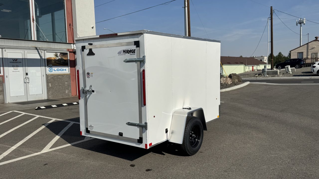 New 2027 Mirage Trailers 5X8 EXPO Cargo Flat Top Round Front 3K Cargo / Enclosed Trailer