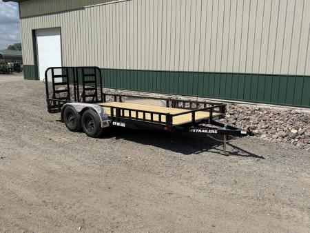 New 2027 PJ 16'x83  10k Tandem Utility - HD Gate