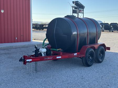 New 2026 Desert Star 1000 GAL 5X12 TANDEM AXLE 14K WATER BUFFA Equipment Trailer