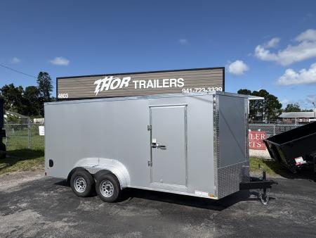 New 2027 Anvil 7X16 TA WITH RAMP DOOR AND SILVER POLYCOR Cargo / Enclosed Trailer