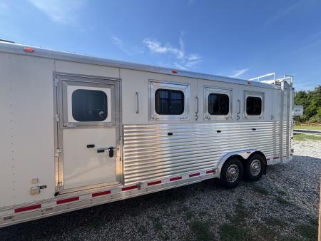 Consignment 2014 Adam 4 Horse Aluminum Excursion 8' LQ Horse Trailer