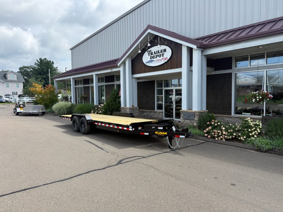 New Cam Superline 7' x 24' Power Tilt Car Hauler 14K
