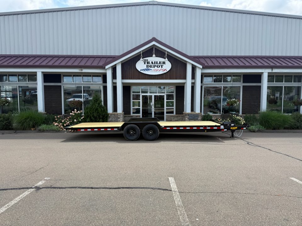 New Cam Superline 7' x 24' Power Tilt Car Hauler 14K