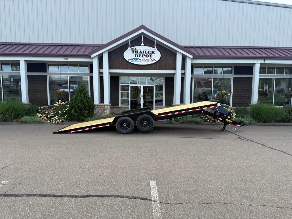 New Cam Superline 7' x 24' Power Tilt Car Hauler 14K