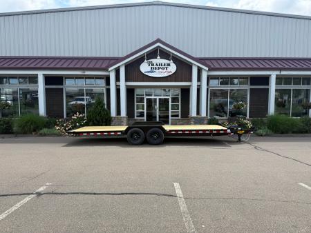 New Cam Superline 7' x 24' Power Tilt Car Hauler 14K