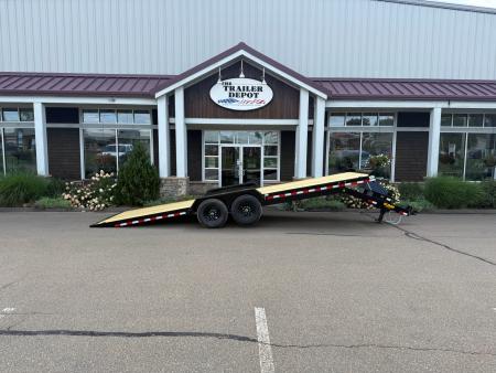 New Cam Superline 7' x 24' Power Tilt Car Hauler 14K