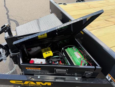 New Cam Superline 7' x 24' Power Tilt Car Hauler 14K
