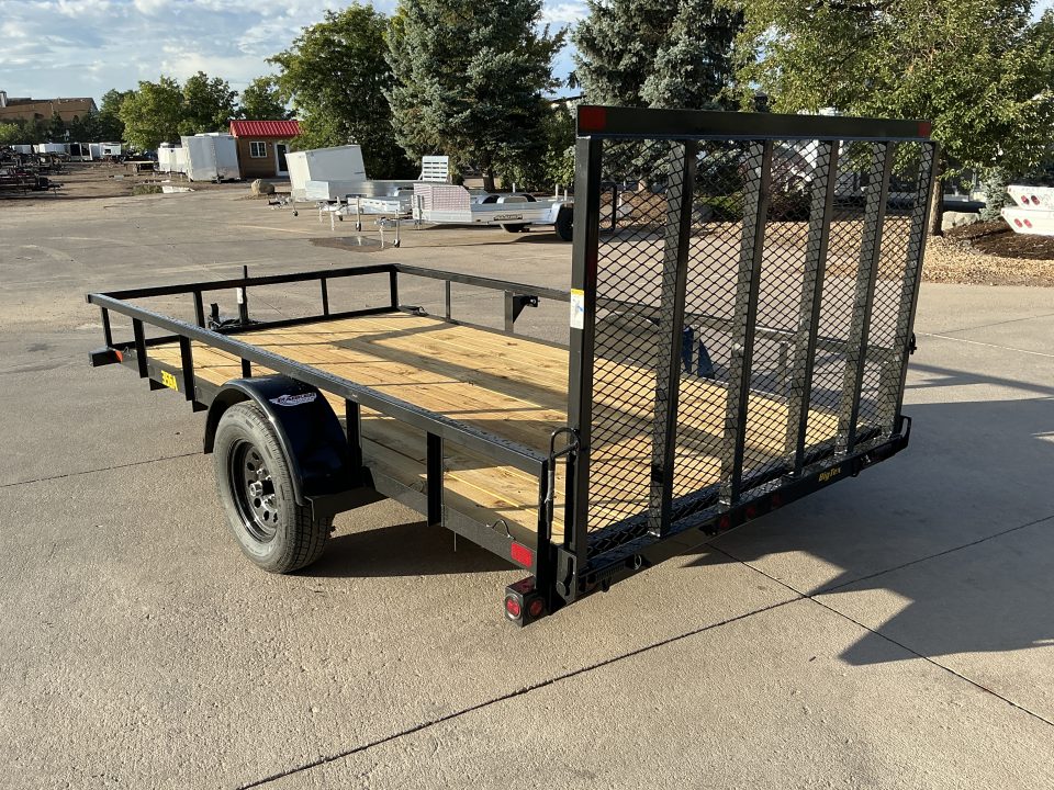 New 2027 Big Tex 35SA-12R1A-4PBK Utility Trailer