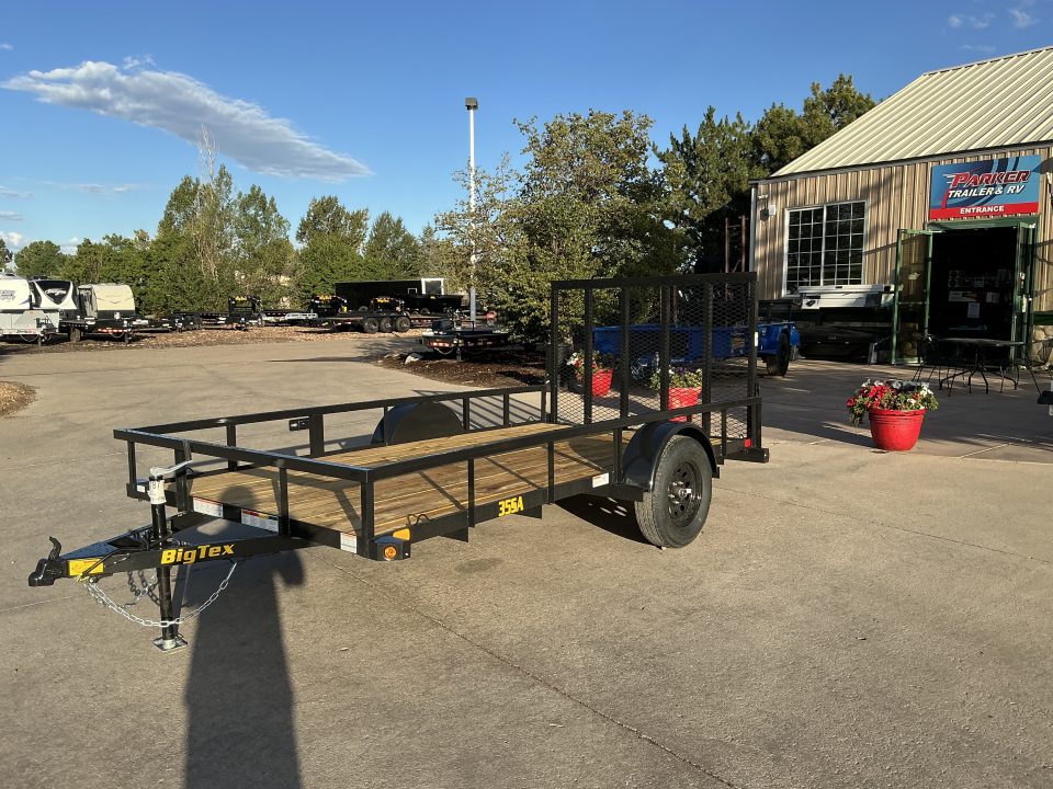 New 2027 Big Tex 35SA-12R1A-4PBK Utility Trailer