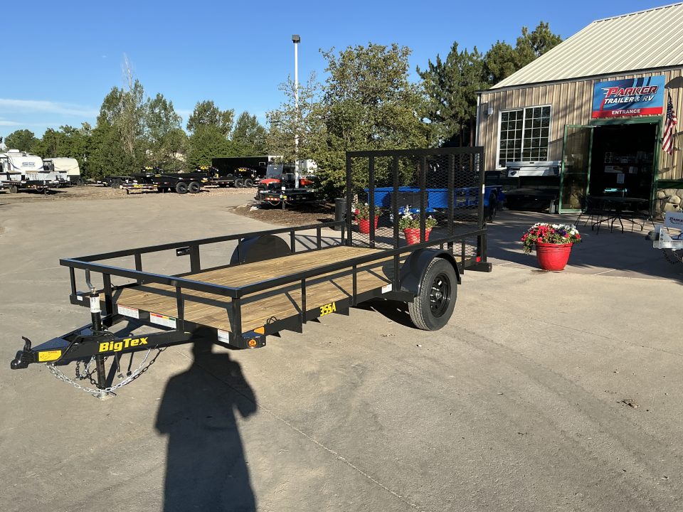 New 2027 Big Tex 35SA-12R1A-4PBK Utility Trailer